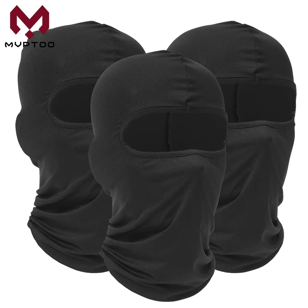 3/6 pieces Fast Drying Walk-in Sport Full Face Mask Soft and Breathable caps Cycling helmet lining Running Hiking Fishing hood