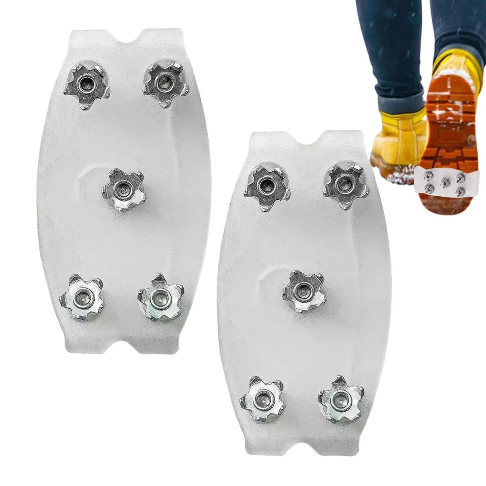Ice shoes for shoes, anti-slip snow grips Ramponi Traction tips for ice and snow Outdoor walks Hiking Racing