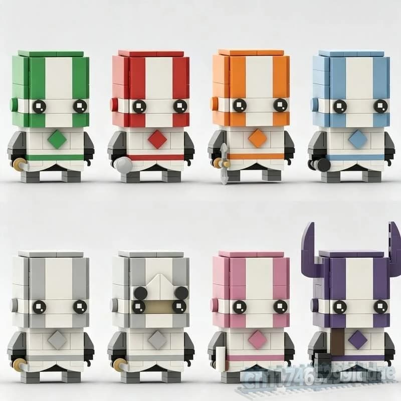 NEW 1121Parts Castle Crashers Knights Bundle MOC Model Building Blocks DIY Creative Assembly Educational Toy Popular Gift Puzzle