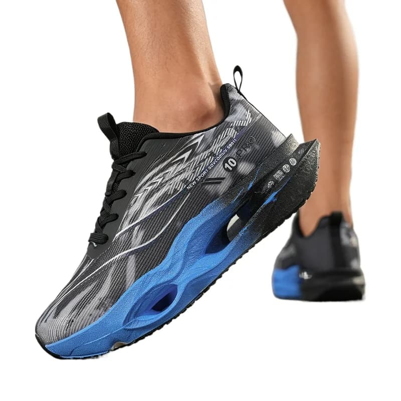 Men's 10 Pro Style Running Shoes White Red Gold Breathable Mesh Comfortable Lightweight Cushioning Outdoor Jogging Sneakers