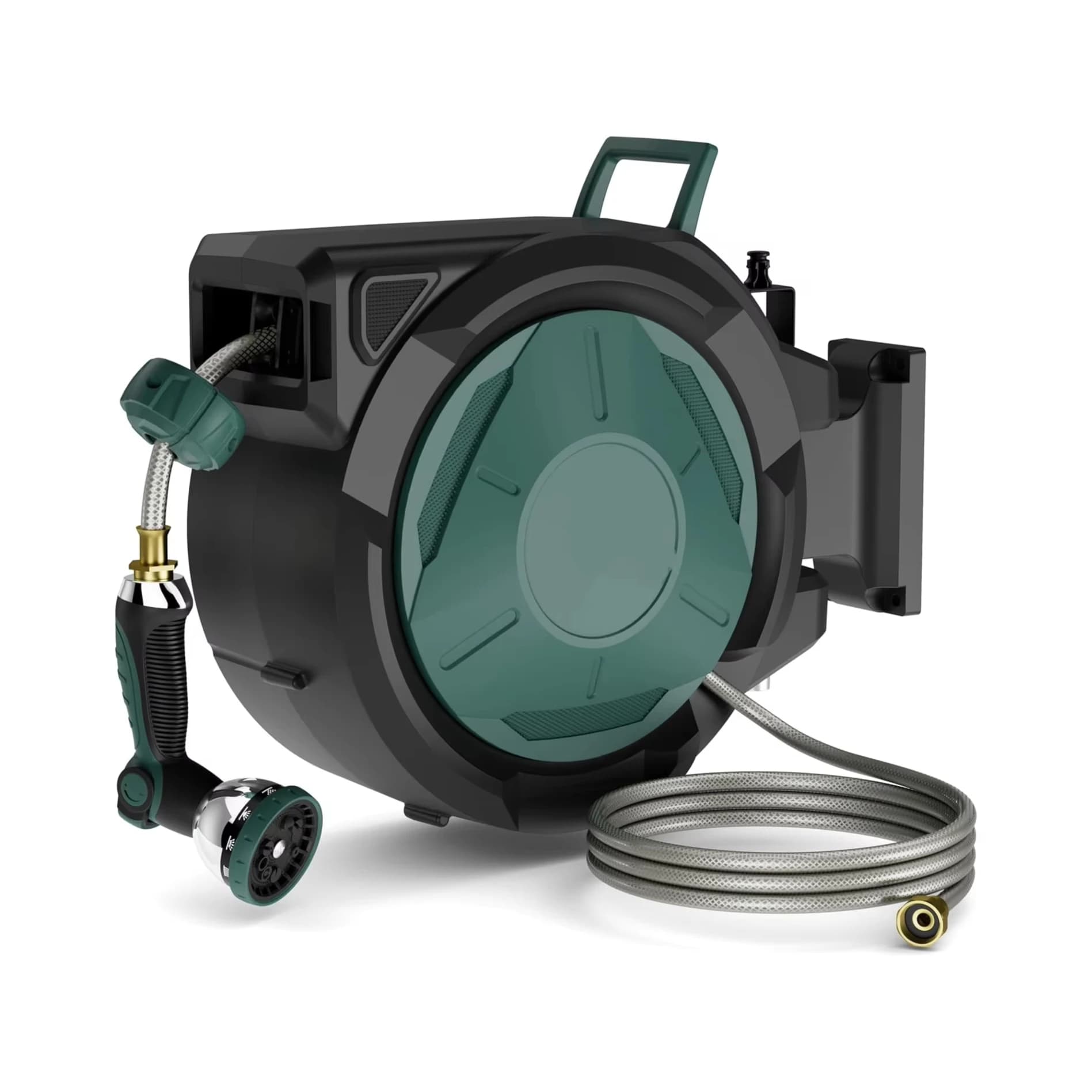 100ft 1/2 Inch Retractable Garden Water Hose Reel Wall Mounted PVC/PE/Plastic Soft Outdoor Hose with High Cost Performance