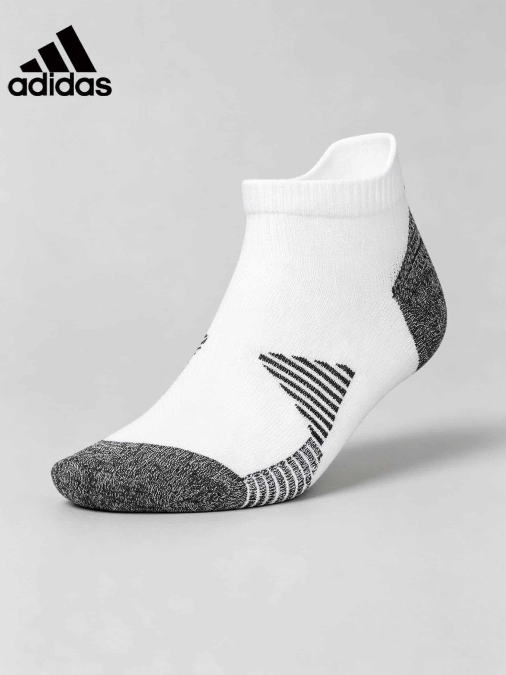 Adidas 1 Pair Cushioned No Show Socks Breathable Low Cut Sports Socks Men Women Running Training Daily Sneaker Wear KE2450