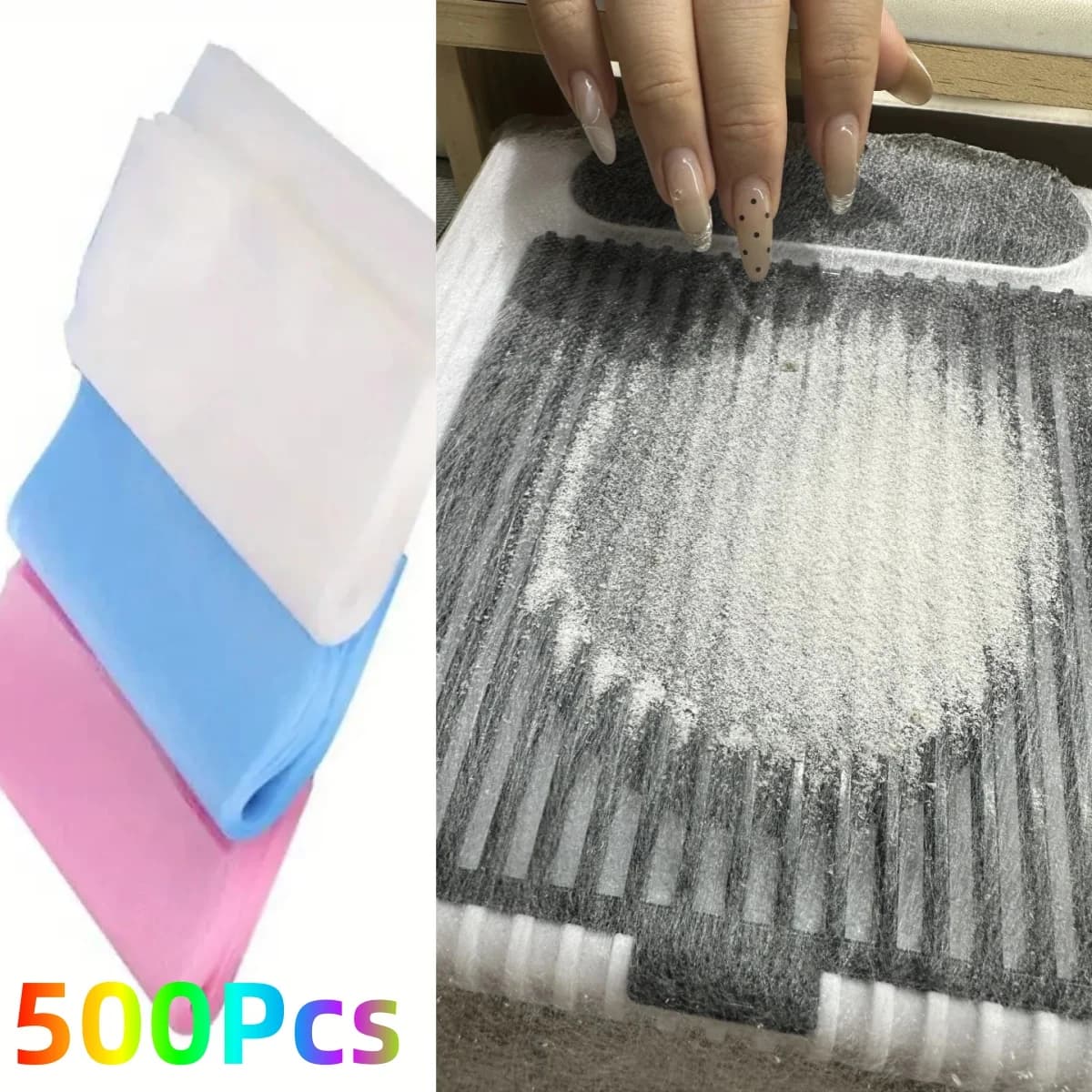 100/300/500pcs Professionale Nail Art Collettore di Polveri Carta da Filtro Efficiente Per Accessori per Macchine per Manicure Strumenti per Unghie Senza Polvere