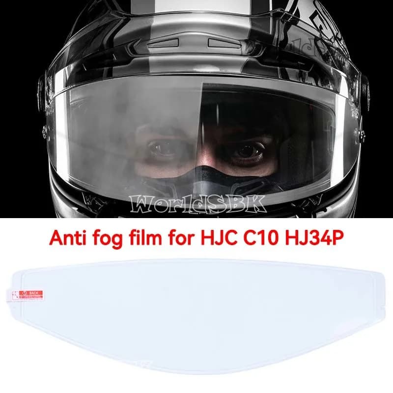 Adesivo pellicola antiappannamento per HJC HJ-34P HJ 34P C10 Casco moto Visiera Lente Scudo Accessori moto per hjc c10 antiappannamento