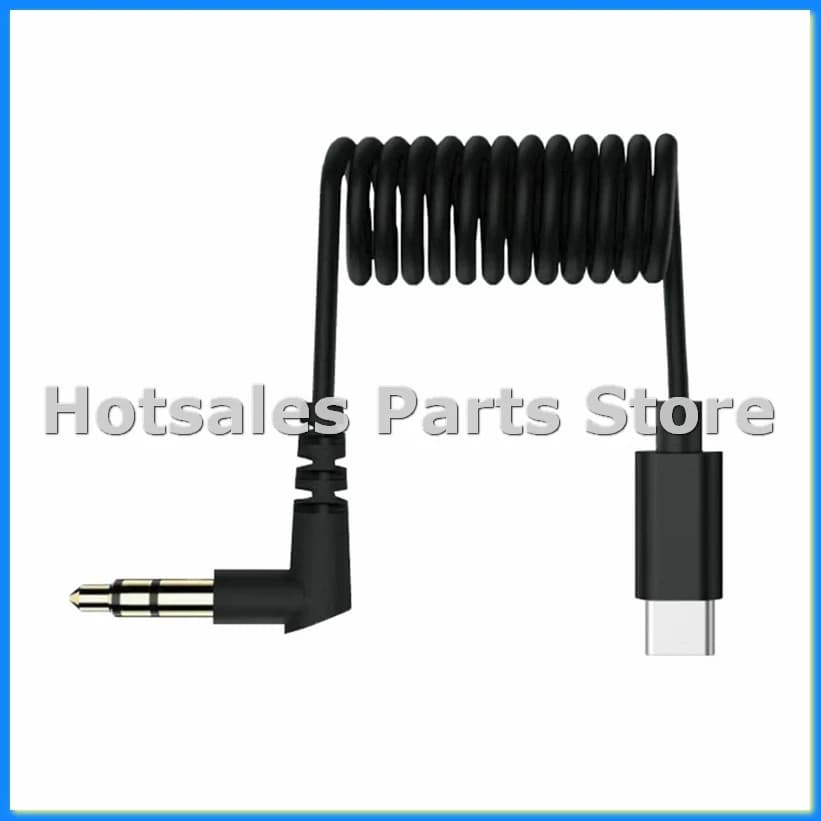 Audio Cable Type-C to 3.5mm for Action 5 PRO/2/3/4 /5 Camera Pocket 3 Mic Audio Microphone Adapter-FS