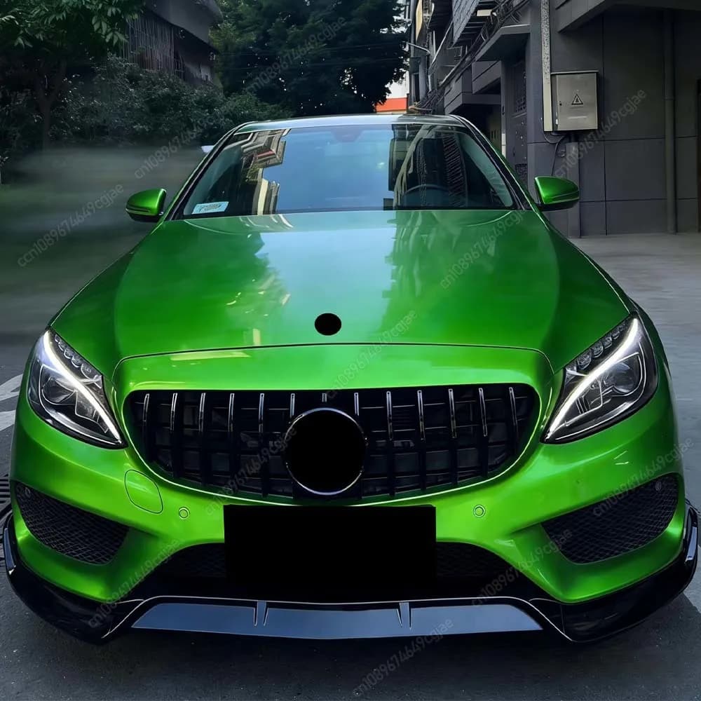 Front Bumper Splitter Lip Spoiler Diffuser For Mercedes C Class W205 C205 S205 C160 C180 C200 C260 C300 AMG 2015-2018 Kit Tuning