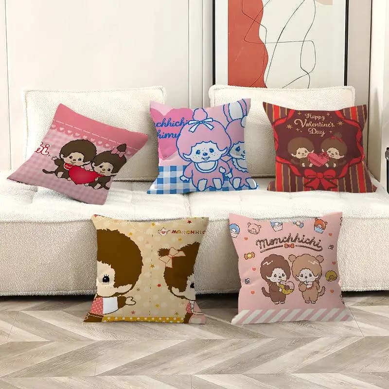 Popolare Federa Decorativa M-Monchhichi, Copricuscino per Divano, Decorazione per la Casa, Regalo per Bambini