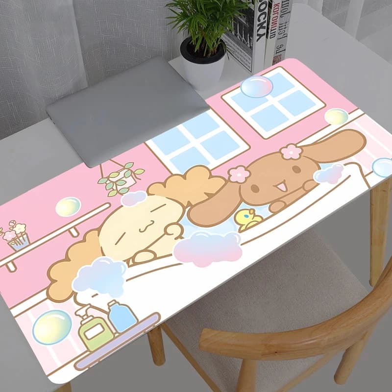 Mouse Mat Sanrio Cinnamoroll Anime Carpe Large PC Gamer Computer Mausepad Varmilo Keyboard Accessories Game Desk Mat