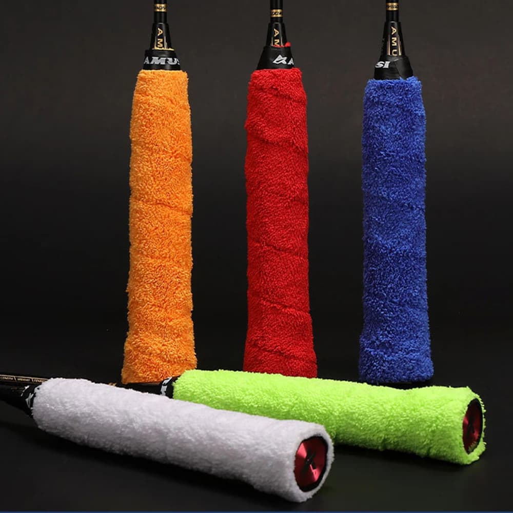 Badminton Sweat Absorbent Band Towel Hand Collar Non-slip Wrap Tennis Rack Jumping Sweat Fishing Rod Belt with Bicycle Handle