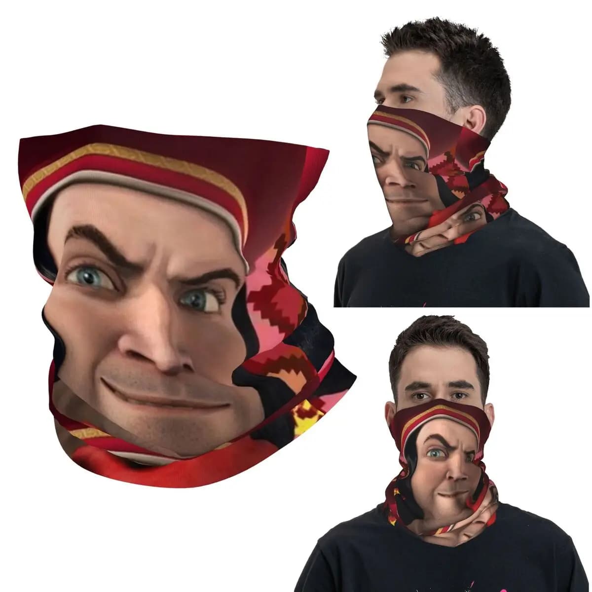 LoRd FaRQuaAd Bandana Copricollo con stampa, sciarpa magica, maschera multifunzione per escursionismo, pesca, per uomo, donna, adulto, traspirante