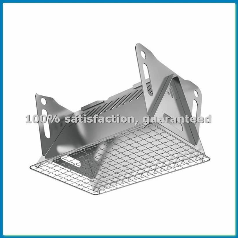 2 Models Portable Outdoor Folding Card Stove Stainless Steel Barbecue Stove Firewood Camping Supplies Charcoal Stove L-A51M