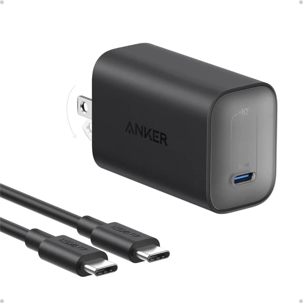 100W Foldable USB-C Charger for Laptops, iPhones, and All USB-C Devices with 6FT Cable