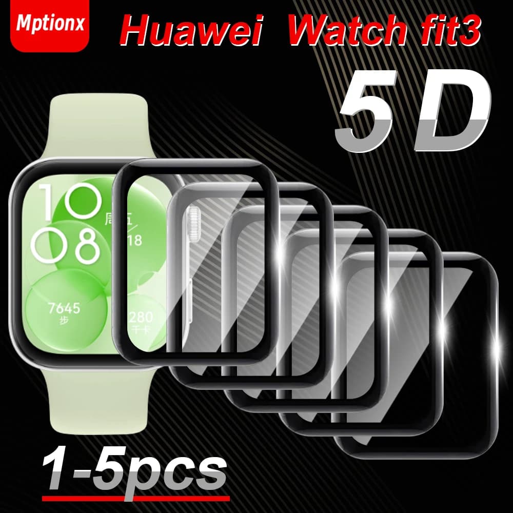 Screen Protective Film for Huawei Watch Fit 3 Full Cover Soft Protective Film for Huawei Fit3 Smartwatch Protection