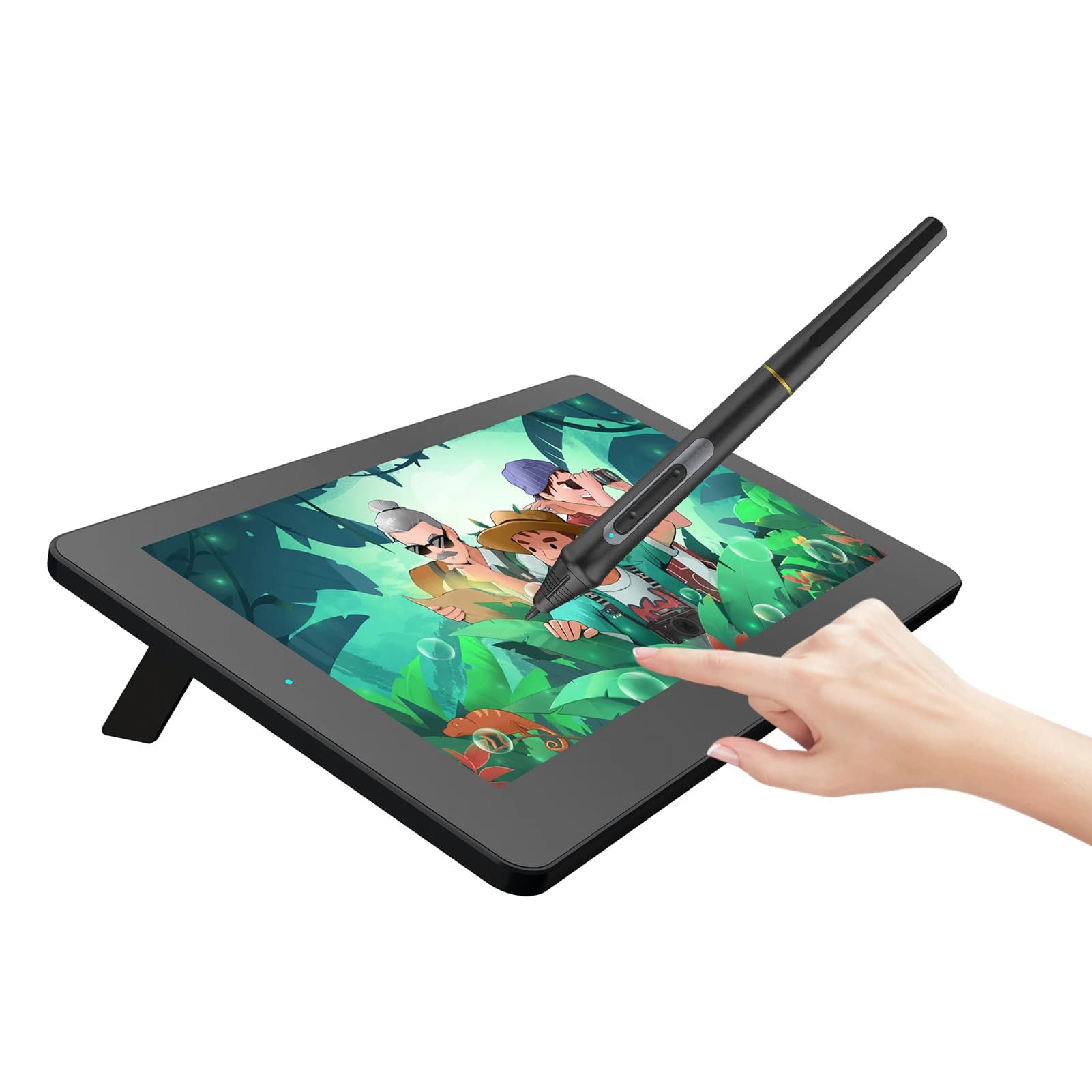 BOSTO BT-12HD Tavoletta grafica portatile da 11,6 pollici HD H-IPS LCD 1366*768 Display Funzione di inclinazione Tavoletta da disegno alimentata tramite USB