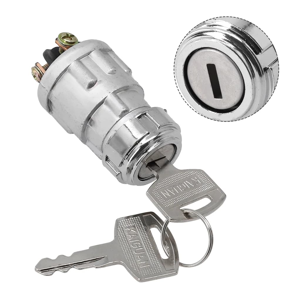 Starter switch on motor boat for car 3 positions with 2 keys ON / OFF / Starter switch Lock starter switch