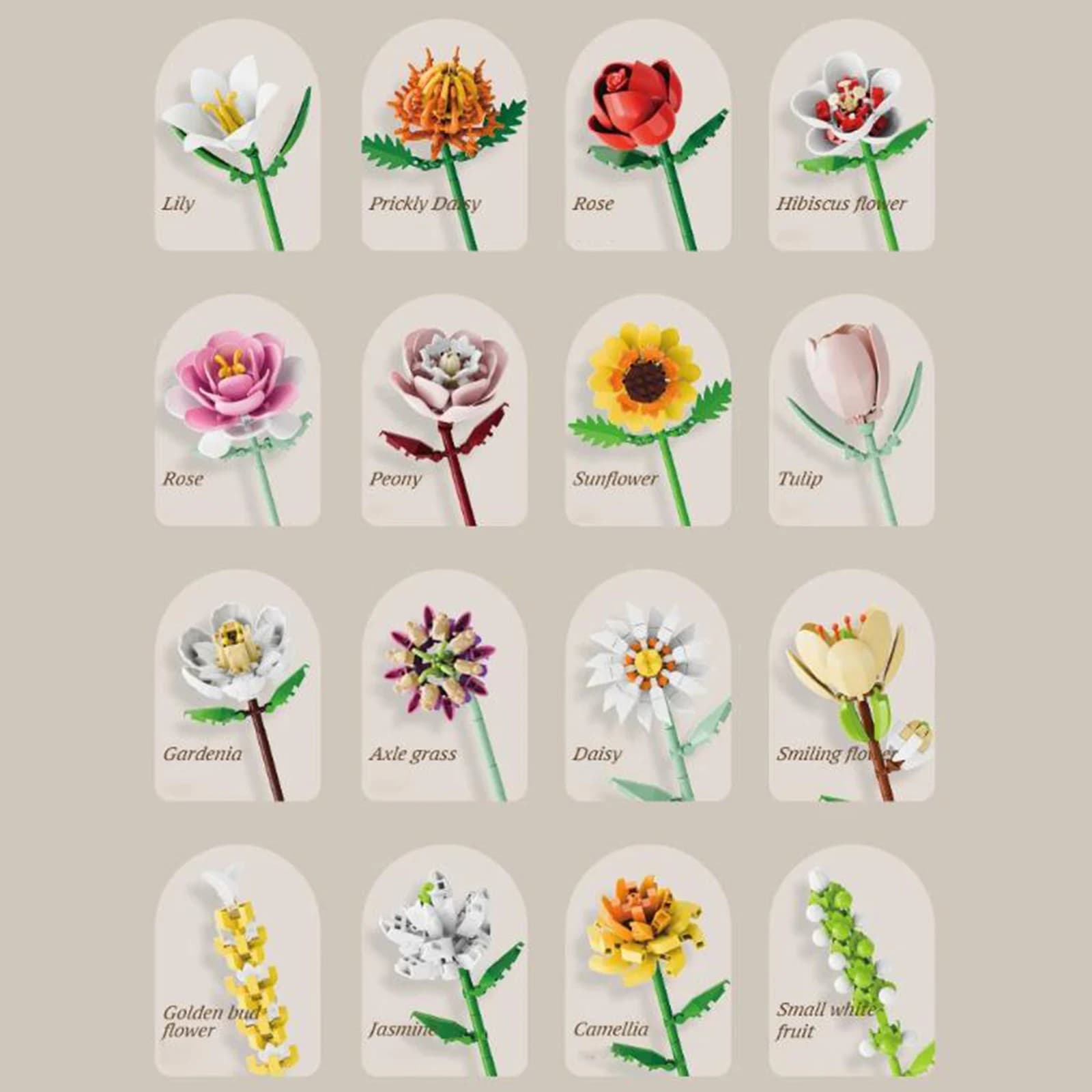 Blocchi di Costruzione Creativi per Orchidee Fai-da-Te, Calendario dell'Avvento Natalizio con Fiori Romantici, Giocattoli in Mattoncini, Regali di Natale