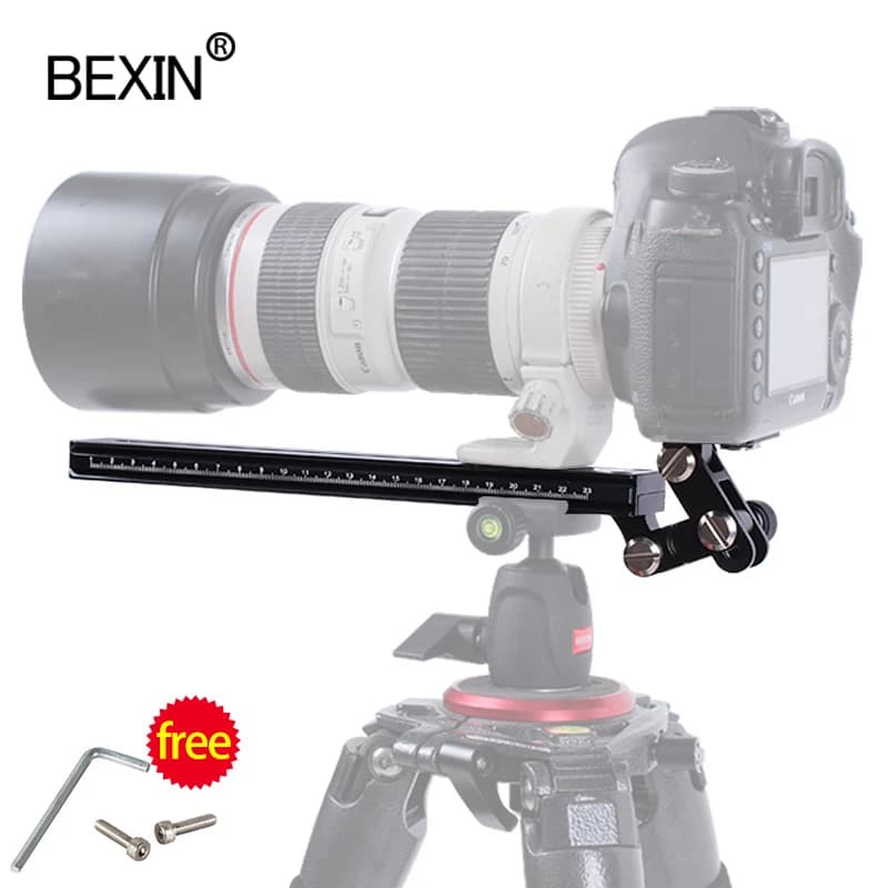 Treppiede per fotocamera lunga RRS ARCA SWISS piastra a sgancio rapido supporto per staffa per teleobiettivo per adattatore per binario di scorrimento Nodal lungo