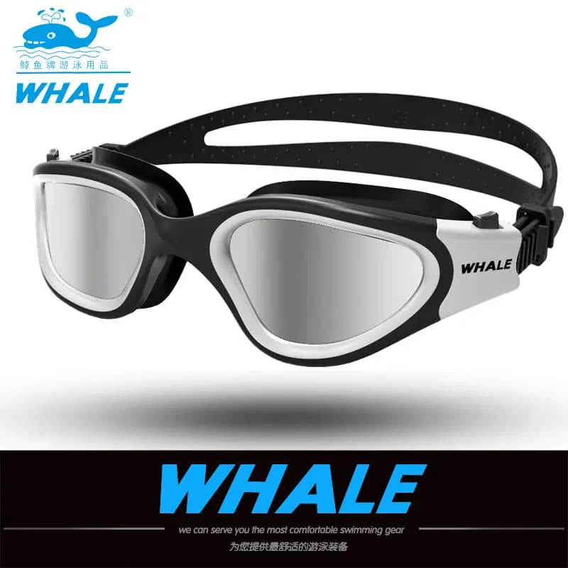 Professional swimwear for adults, anti-fog, with UV protection, for men and women, waterproof, adjustable, silicone.