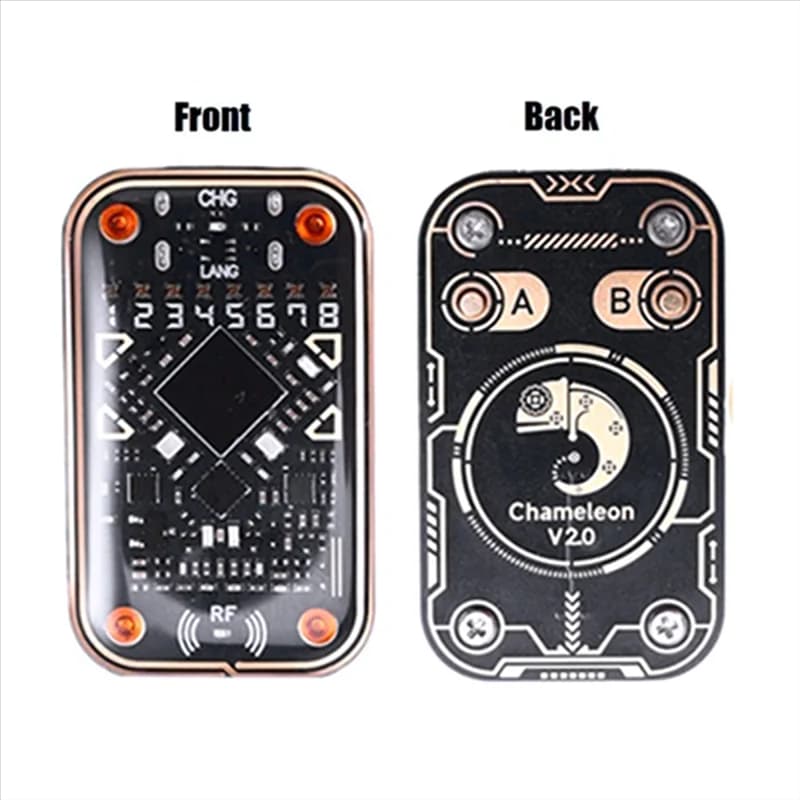 Emulatore lettore di chip intelligente RFID B92B-Chameleon Ultra V2.0 + portachiavi 9CUID 125Khz 13,56Mhz Decodifica scheda Duplicatore NFC