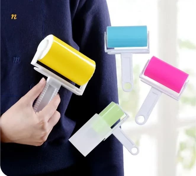 Succhiare vestiti appiccicosi appiccicosi Buddy appiccicoso Rullo per pelucchi Spazzola per la pulizia dei capelli per raccoglitore di polvere di lana Lenzuola per tappeti Capelli LF 069