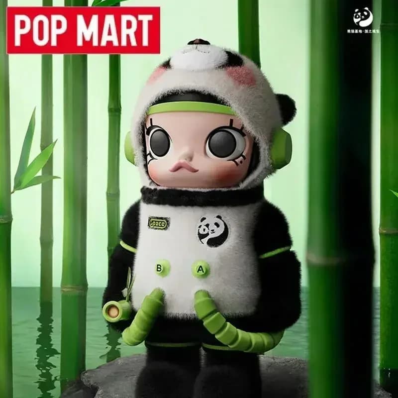 POP MART Mega Space Molly 400% Panda Series Kawaii Anime Blind Box Action Figure Surprise Mystery Collectible Doll