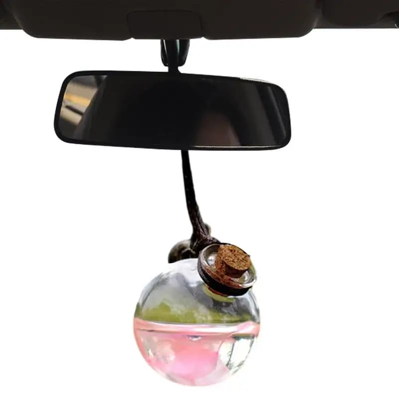 Glass diffuser bottle for car Automatic decorative glass diffuser with wooden caps Oil diffuser for reusable car
