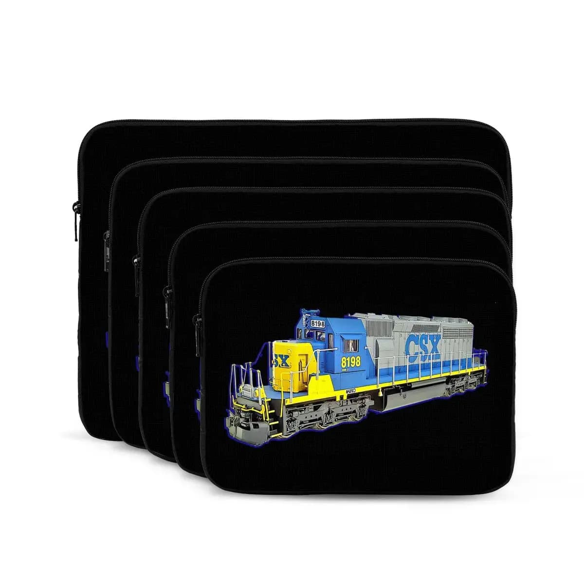 Freight Train CSX Engine Borsa per laptop per notebook Custodia per custodia 10 12 13 15 17 pollici Custodia per notebook Custodia antiurto per tablet