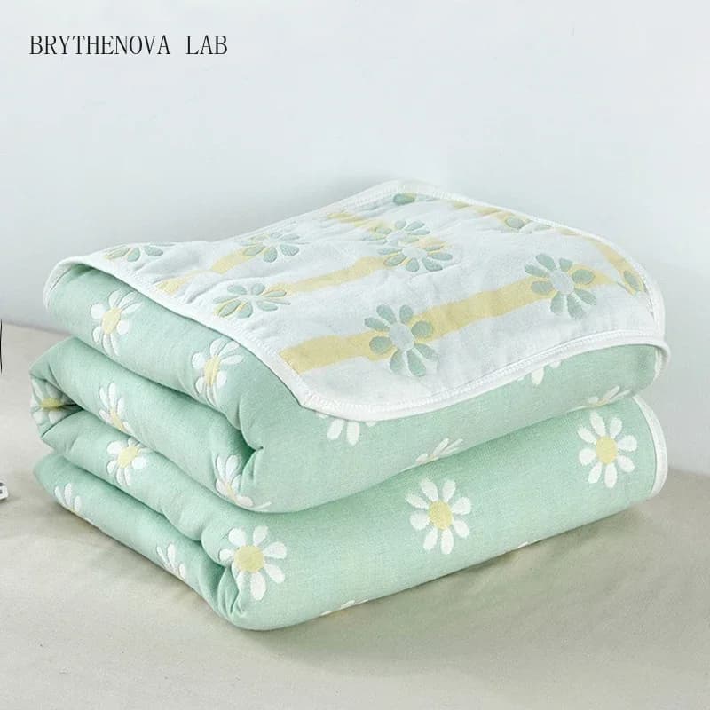 Chiffon towel, 6-layer cotton duvet, adult and children, Bed, Double Air Conditioner, Fine Duvet, Extra Large Bedding
