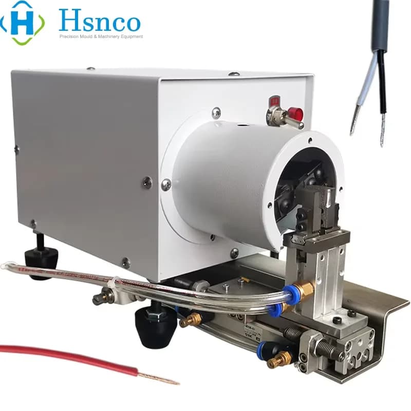 Pneumatic Multicore PVC Cable Jacket Peeling Stripping Twisting Machine Flexible Wire Strip Twist Processing Equipment