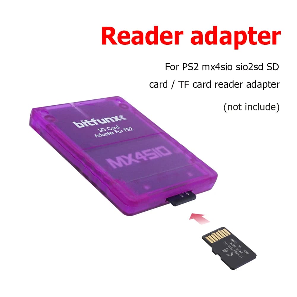 Lettore di schede portatile per PS2 MX4SIO SIO2SD adattatore per scheda di memoria multifunzionale supporto accessori per schede digitali/TF sicuri