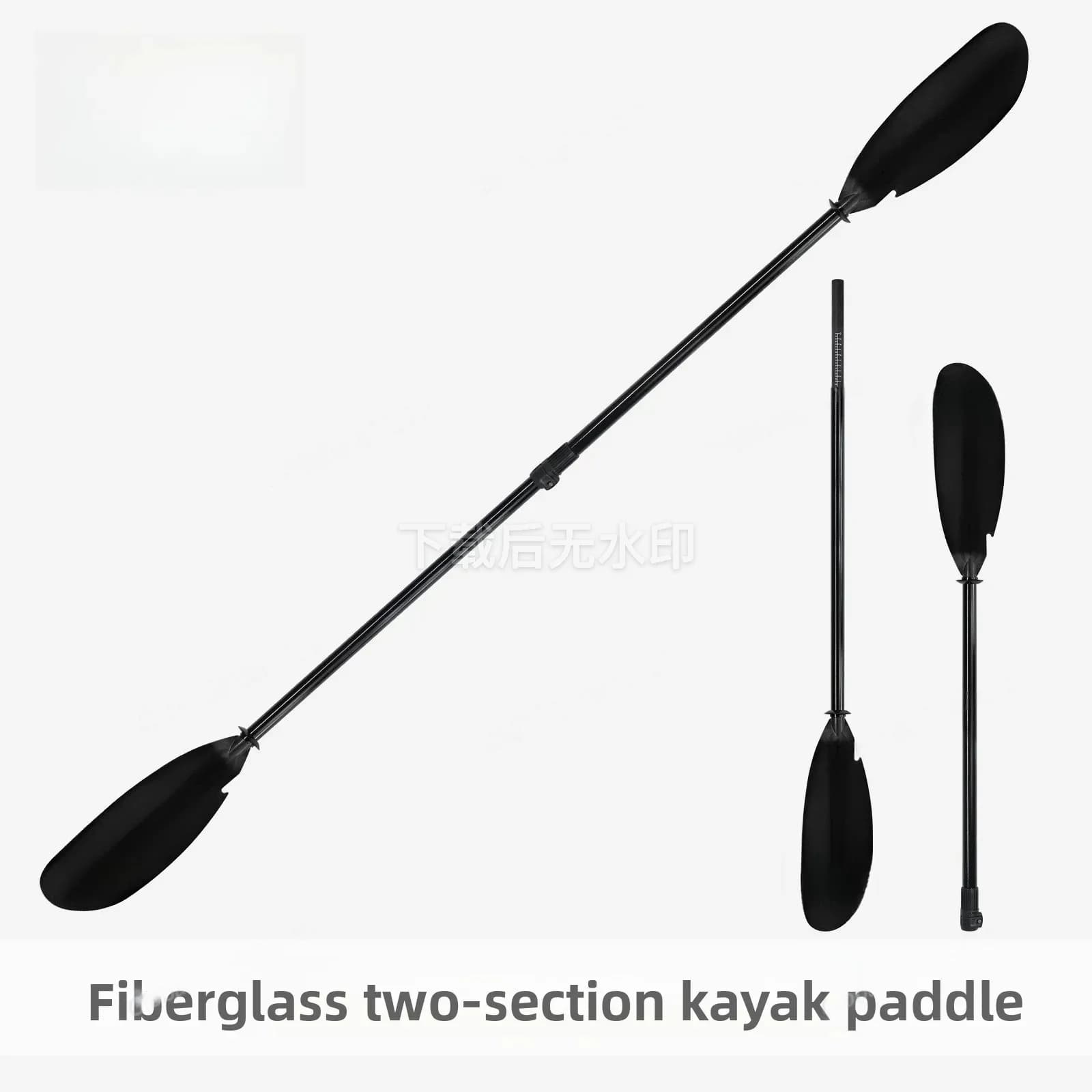 Detachable Fiberglass Shaft Kayak Paddle with Nylon Blade for Canoe and Stand Up Paddle