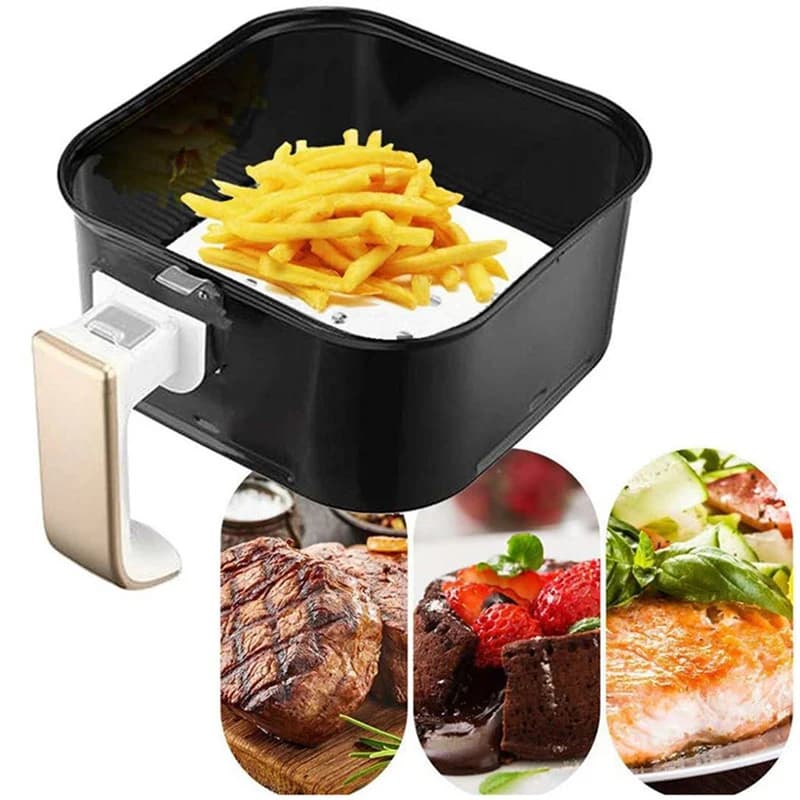 Air Fryer Paper Disposable Steam Pads Kitchen Baking Paper Non-Stick Steam Pads Oil Absorbing Paper