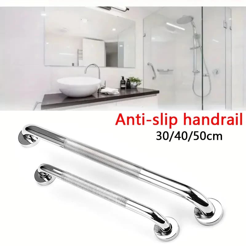 Maniglione per WC per vasca, in acciaio inox, 30/40/50 cm, antiscivolo, per doccia, maniglia di supporto di sicurezza, portasciugamani, accessori per il bagno