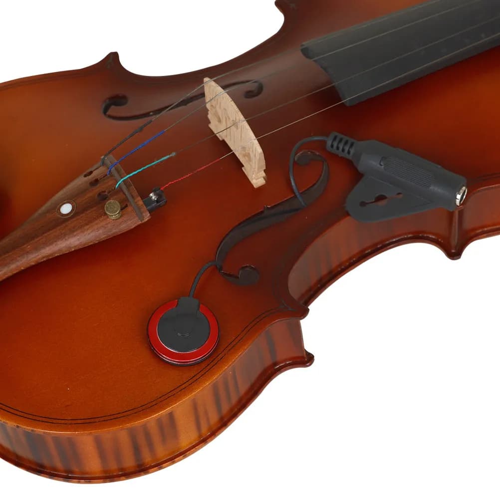Microfono Acustico Clip-on Senza Foratura per Chitarra, Ukulele, Violino, Registrazione Live e Palcoscenico, Suono Piezoelettrico