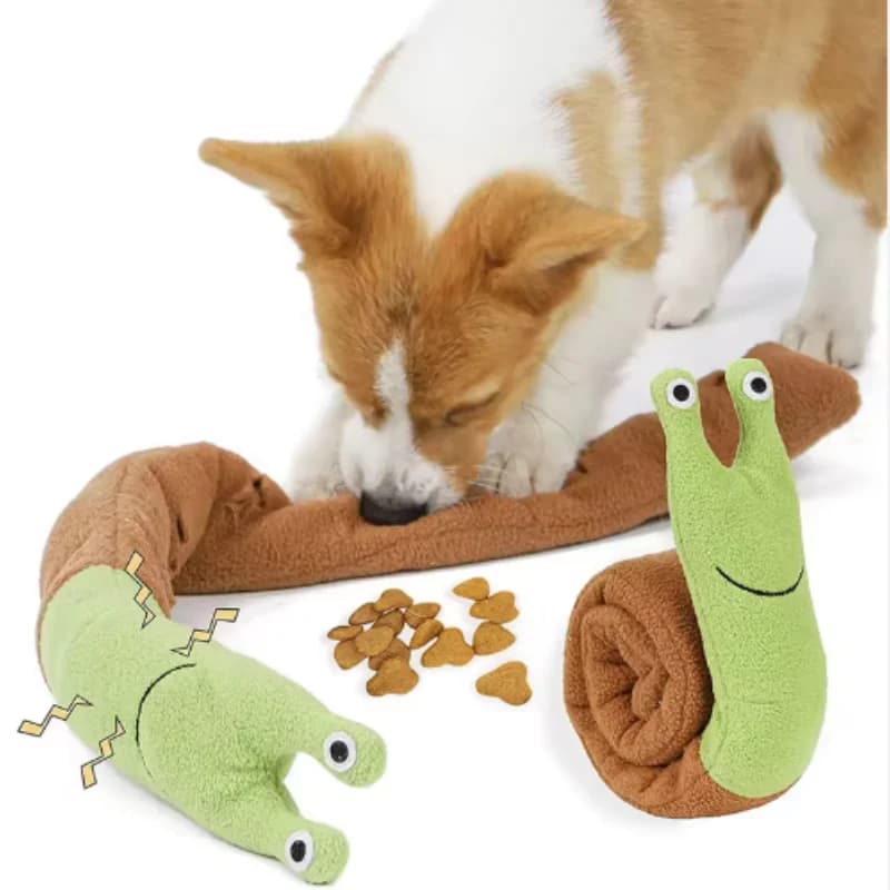 Giocattoli a forma di lumaca per cani e gatti, puzzle per l'allenamento dell'odore, tappetini divertenti per il profumo - Gioco interattivo per cani e gatti