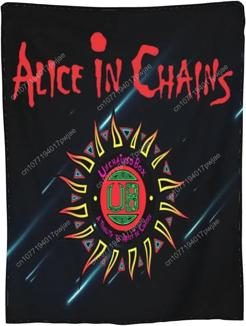 Alice Rock in Band Catene Coperta Coperte leggere in flanella Coperte da letto calde Coperta fresca Coperte personalizzate per tutte le stagioni