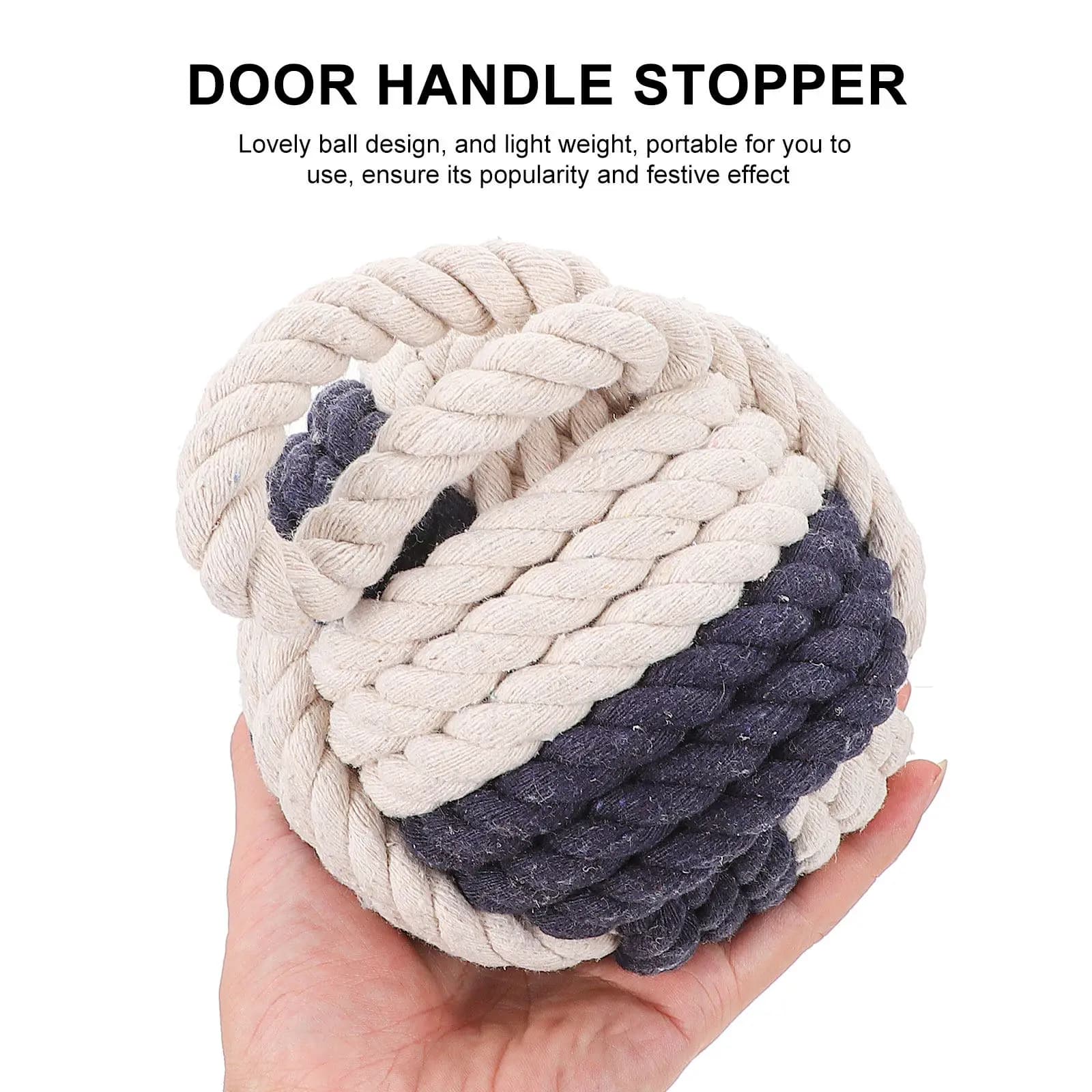 1 Pezzo Protezione Anti-Collisione per Porta in Cotone e Lino Multifunzione, Grazioso Ciondolo Decorativo per Casa, Fermaporta Protettivo da Parete