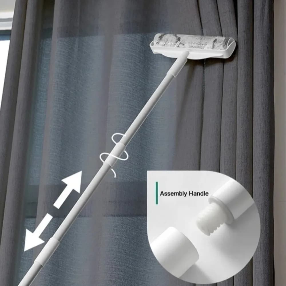 New Long Handled Clothes Hair Sticky Roller Adhesive Tear Off Hair Removal Pet Hair Remover Cotton Roller for Home