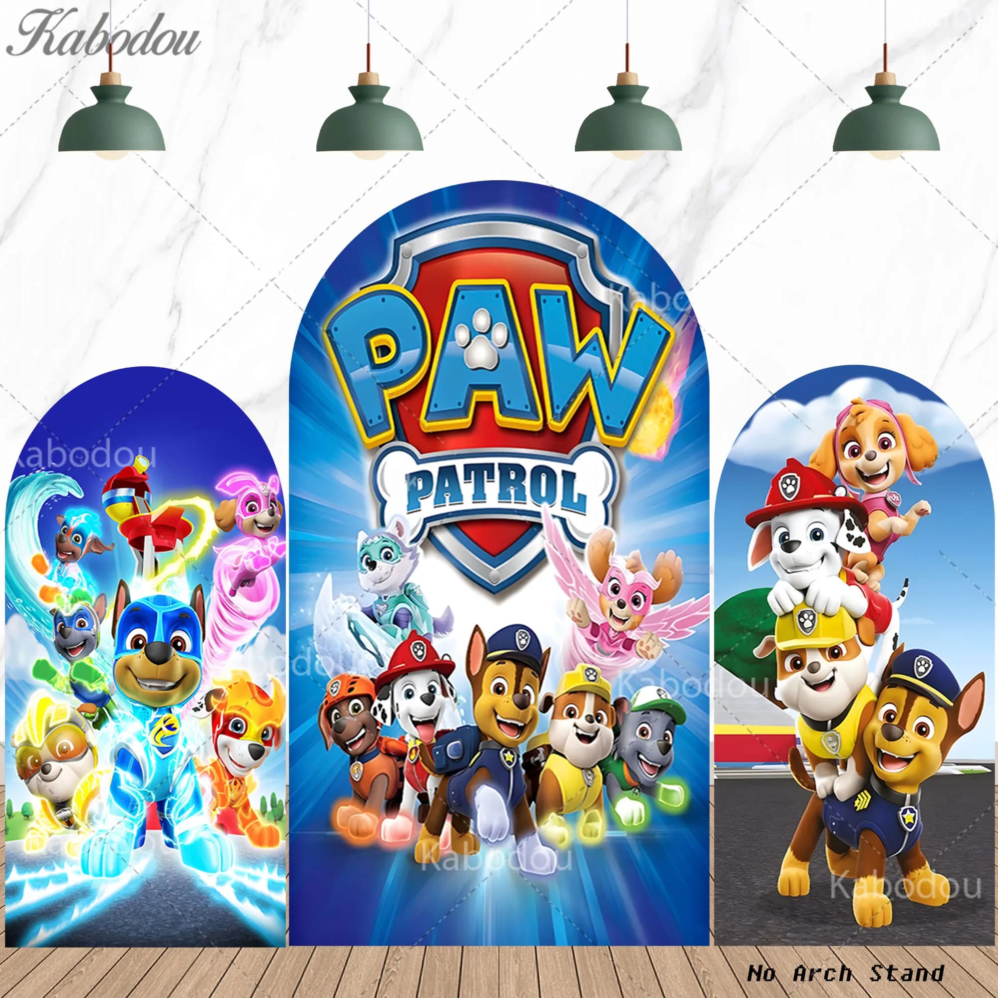 Sfondi Paw Patrol per Feste di Compleanno Bambini, Banner Decorazioni per Baby Shower, Accessori per Fotografia