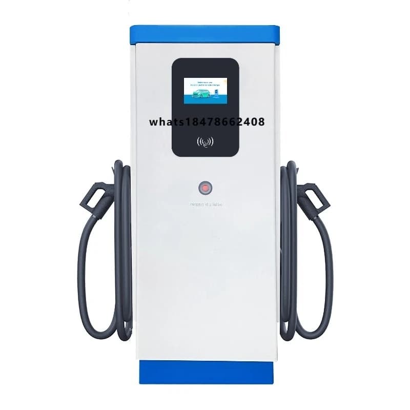 Stazione di Ricarica Rapida per Veicoli Elettrici DC 60kW 80kW 120kW, Caricatore GBT CCS2, Stazione di Ricarica Veloce per Veicoli Elettrici