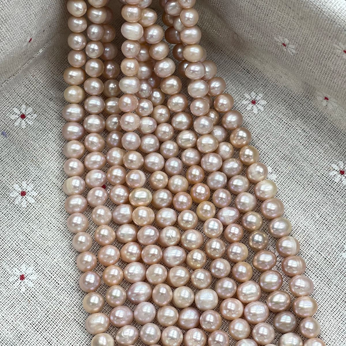 Size 8-9mm Natural Freshwater Pearl Light Purple Round Bead Make Supplie Necklace Bracelet Jewelry Earring Accessories Women