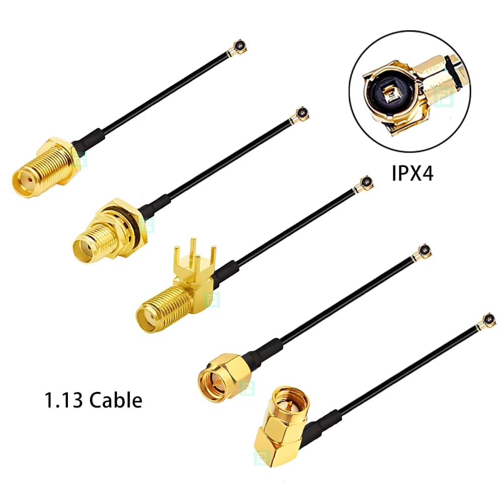 1 Pezzo Cavo di Prolunga Antenna WiFi IPX4 con Connettore SMA Femmina/Maschio 1.13, Cavo Coassiale IPX4