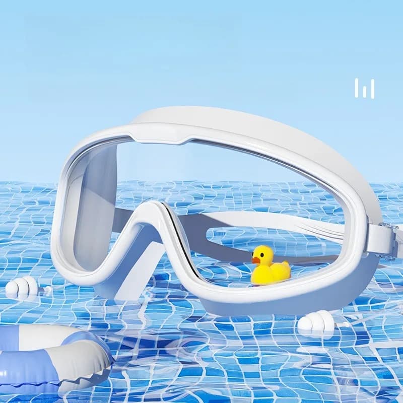 Occhialini da nuoto per bambini con montatura grande Occhialini da nuoto antiappannamento Bambini Ragazzi Ragazze Occhiali da nuoto regolabili Occhiali da nuoto per immersioni
