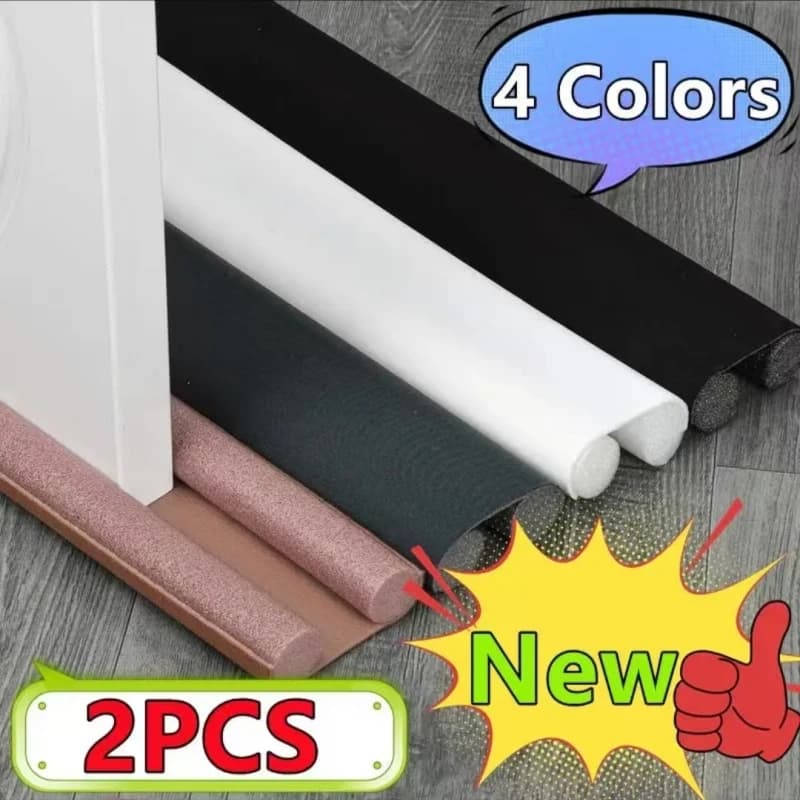 2-Pack Flexible Under Door Draft Stopper Bottom Seal Strip Weather Strip Anti-Cold Gap Blocker Thicker Sealing Strip 93 men di