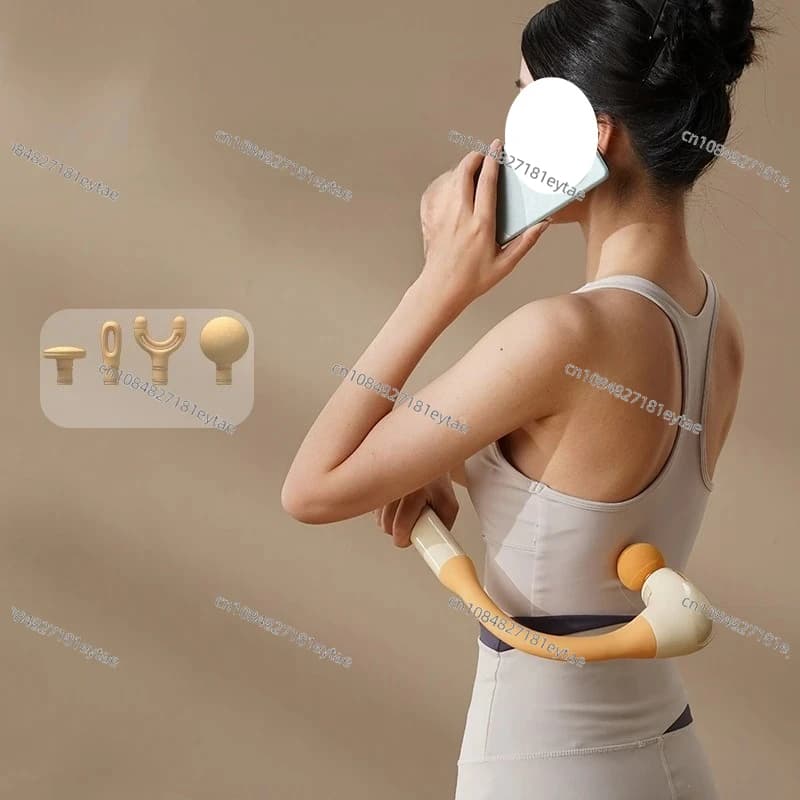 Multi-functional strip massage pad for neck and back