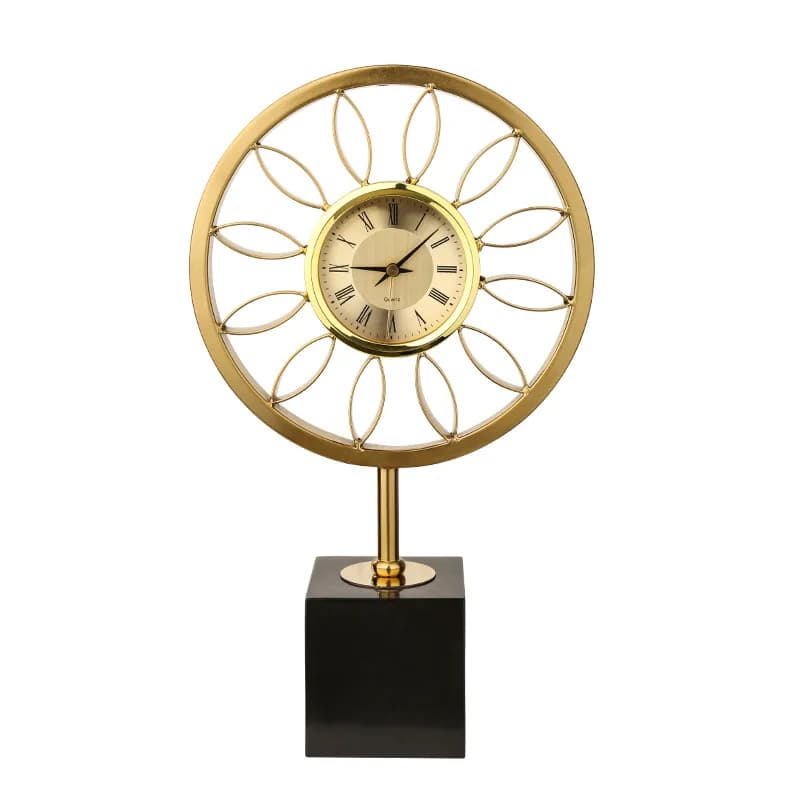Orologio da tavolo moderno e semplice, ornamento per orologio da soggiorno, pendolo per orologio meccanico alla moda per la casa