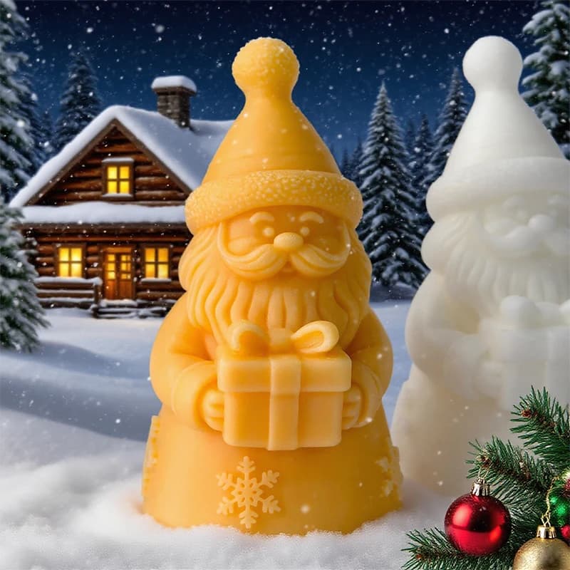 Stampo in silicone di Babbo Natale per stampo artigianale souvenir in pietra per diffusore di candele per aromaterapia fatto a mano di Natale fai-da-te