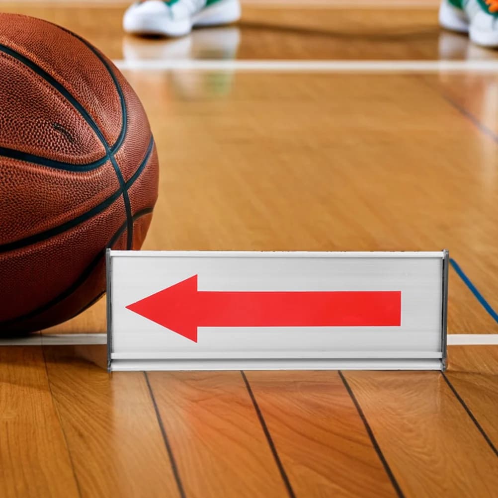 Set di Attrezzature per Arbitro di Basket, Indicatore di Cambio Posizione in Lega di Alluminio con Pannello Direzionale a Freccia per Possesso del Pallone