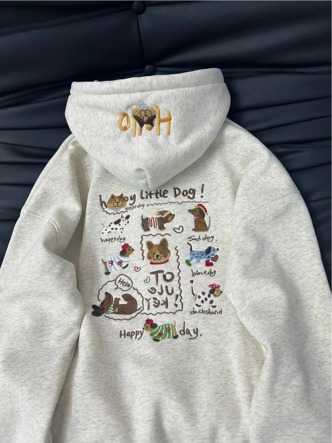 Adorabile felpa con cappuccio con stampa di cani salsiccia da donna autunno inverno foderata in Fce morbido allentato capispalla casual lungo Sve Pendolarismo Sle