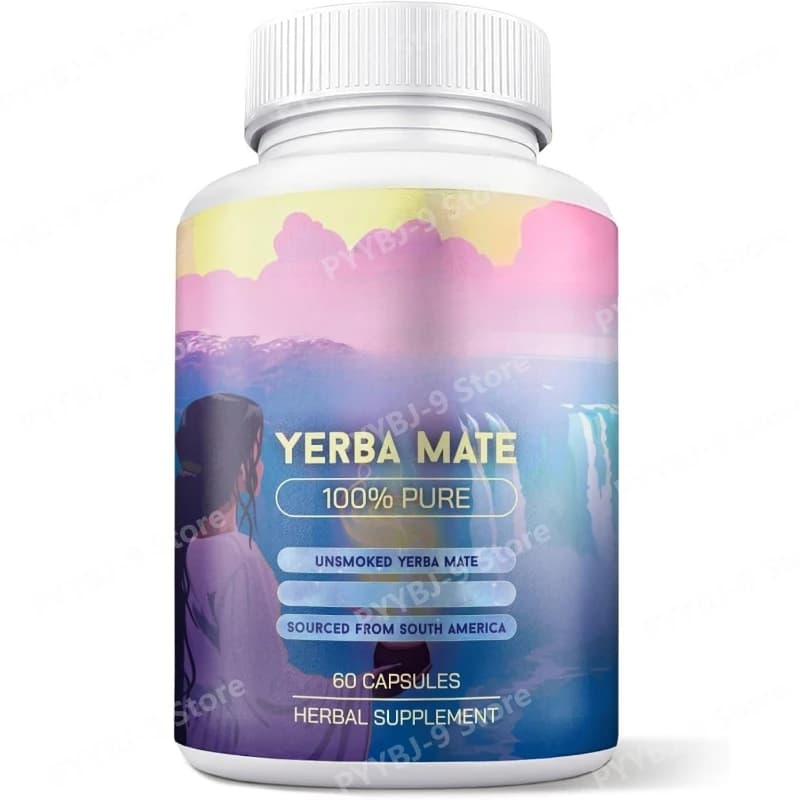 Capsule di Yerba Mate, Integratore Energetico a Base Vegetale, Estratto Naturale per Vitalità Quotidiana e Stile di Vita Attivo, 60 Capsule